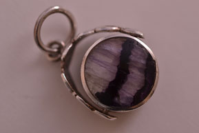 Silver Vintage Swivel With Blue John