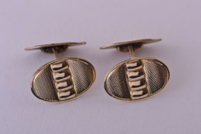 Retro Cufflinks With An Engine-Turned Pattern