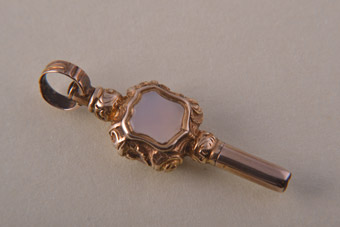 Authentic Gold Cased Victorian Watch Key