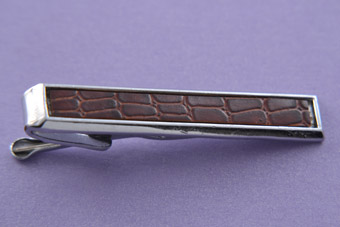 Tie Clip With Chrome And Skin