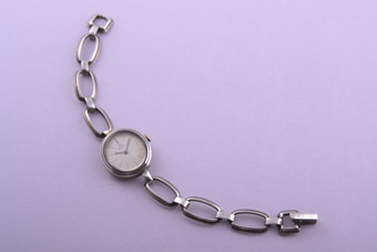 Silver Retro Azur Watch 
