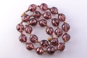 Sommerso And Aventurina Murano Vintage Necklace