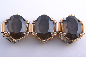 Gilt And Glass Vintage Bracelet