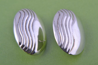 Silver Retro Stud Earrings