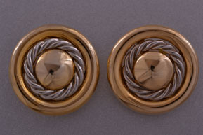 Vintage Gilt Clip On Earrings