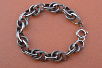 Heavy Silver Retro Bracelet