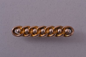 Gold Edwardian Suffragette Ball And Chain Brooch