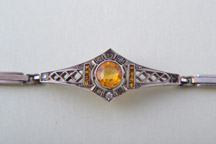 Silver Bracelet with Paste