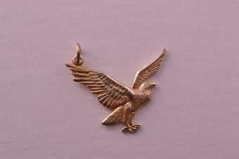 Silver Gilt Vintage Bird Charm