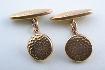 Gilt 1930's Cufflinks