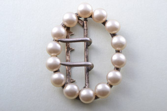 Victorian Buckle With Faux Pearls