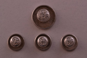 Silver Edwardian Shirt Studs