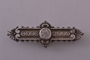 Silver Victorian Brooch