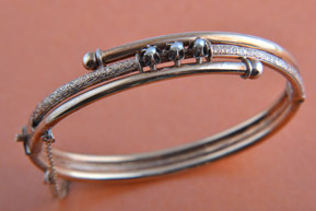 Victorian Bangle With Seed Pearls