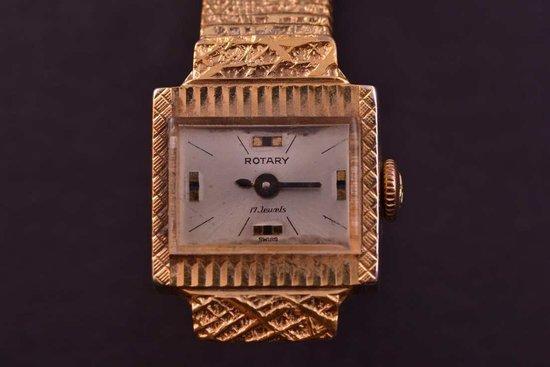 Gilt Retro 1960 s Rotary Watch
