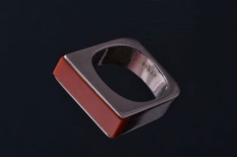 Silver Retro Ring