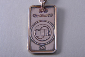 Silver Modern Keyring