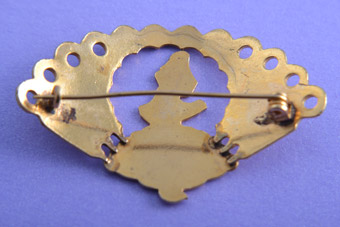 Gilt And Enamel Brooch