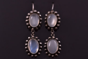 Silver Moonstone Earrings