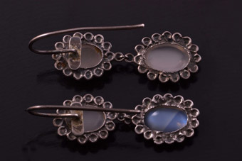 Silver Moonstone Earrings