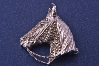 Vintage Horse Brooch