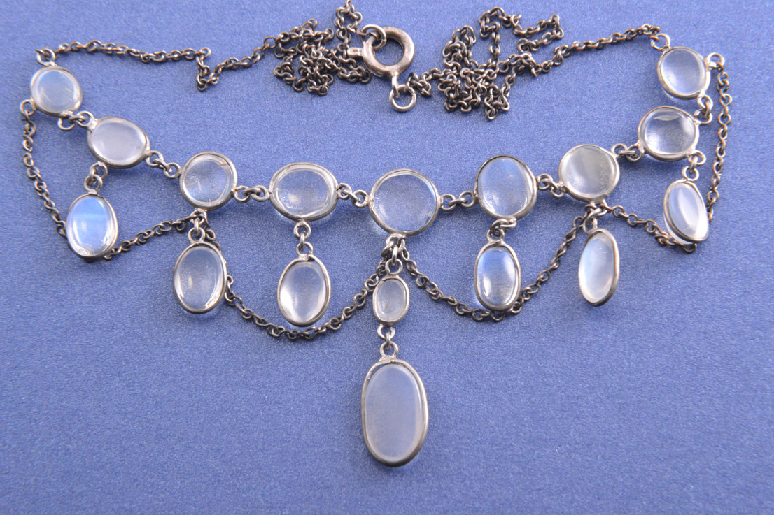 Victorian Necklace With Moonstones