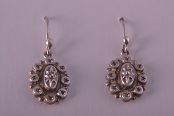 Silver Victorian Earrings