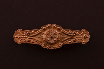 9ct Rose Gold Victorian Brooch With Hair