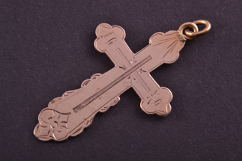 9ct Gold Vintage Cross