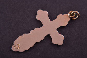 9ct Gold Vintage Cross