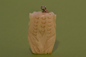 Vintage Owl Bone Charm