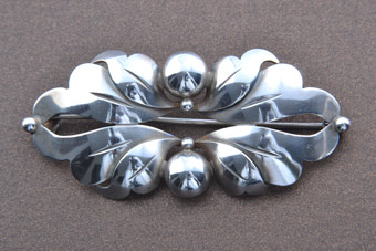 Silver Retro Brooch