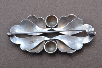 Silver Retro Brooch