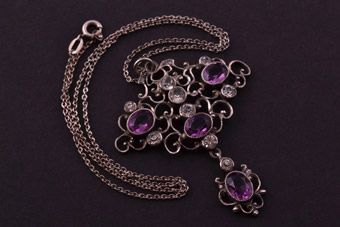 Silver Victorian Pendant