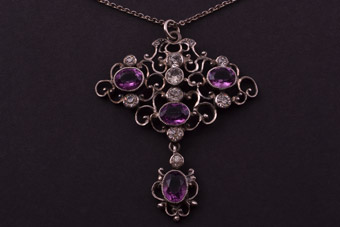 Silver Victorian Pendant