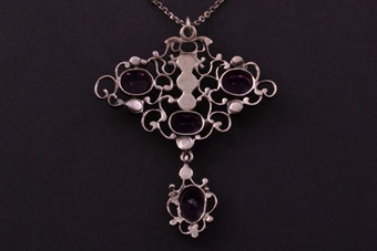 Silver Victorian Pendant