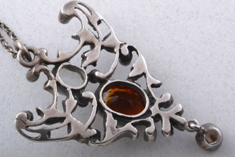 Silver Victorian Pendant