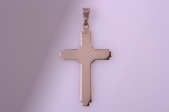 9ct Rose Gold Plain Cross