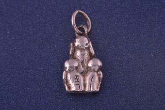 Silver Monkey Charm