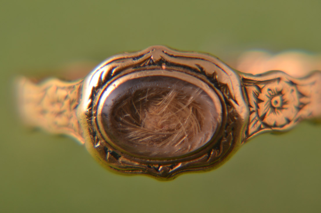 Gold Victorian Mourning Ring With Hair | Antique Jewellery | Amanda