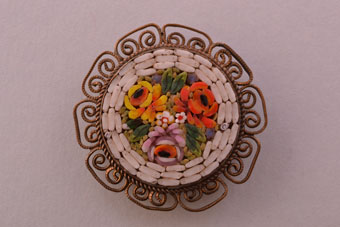 Vintage Mosaic Brooch