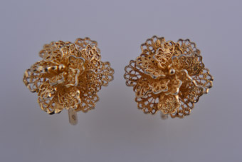 Silver Gilt Earrings