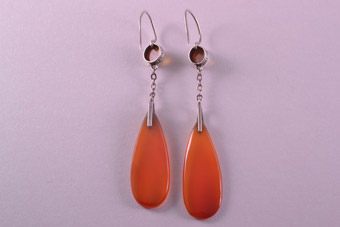 Art Deco Hook Earrings