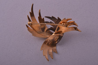 Retro Two-Tone Brooch