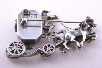 Silver Brooch / Watch
