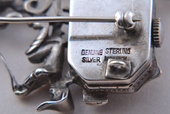 Silver Brooch / Watch