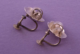 Silver Retro Earrings