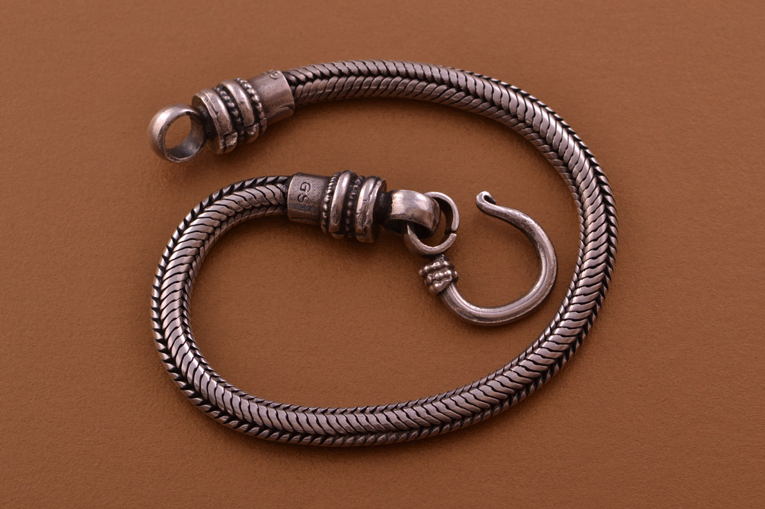 Silver Vintage Snake Chain Bracelet Vintage Jewellery Amanda