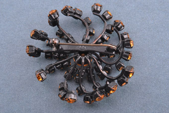 Vintage Brooch With Paste