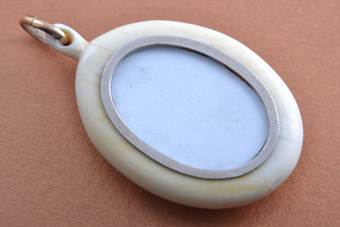 Ivory Victorian Locket